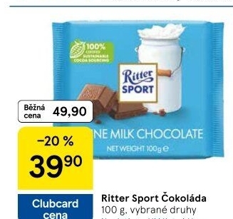 Čokoláda Sport Ritter