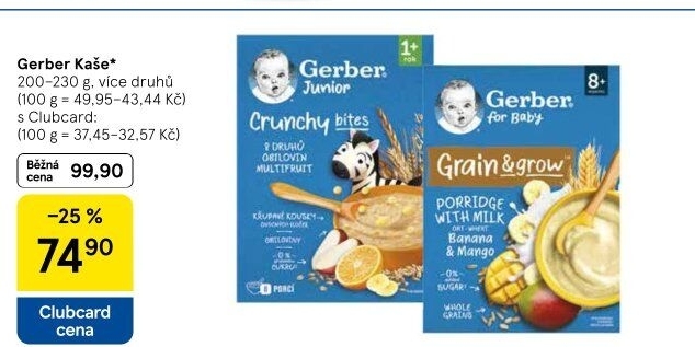 Kaše Gerber Natural for Baby