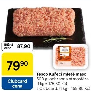 Kuřecí mleté maso Tesco