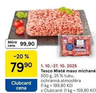 Mleté maso mix Tesco