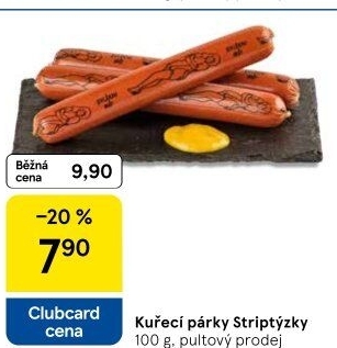 Párky kuřecí striptýzky