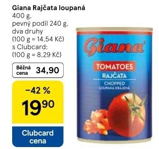 Rajčata loupaná Giana