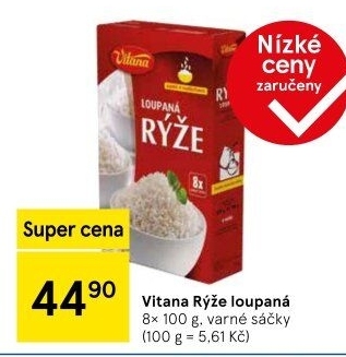 Rýže loupaná dlouhozrnná Vitana