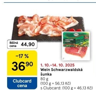 Šunka schwarzwaldská Wein