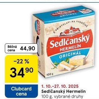 Sýr Hermelín Sedlčanský