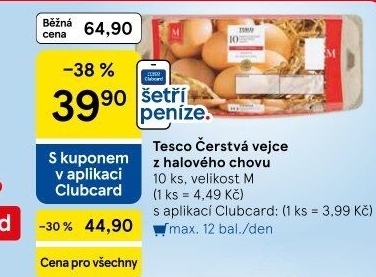 Vejce M Tesco