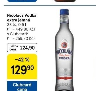 Vodka extra jemná St. Nicolaus