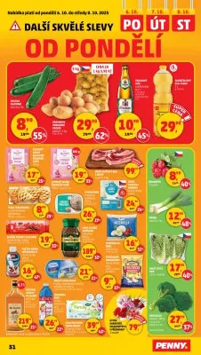 akční leták Penny Market 2.10.2025-8.10.2025