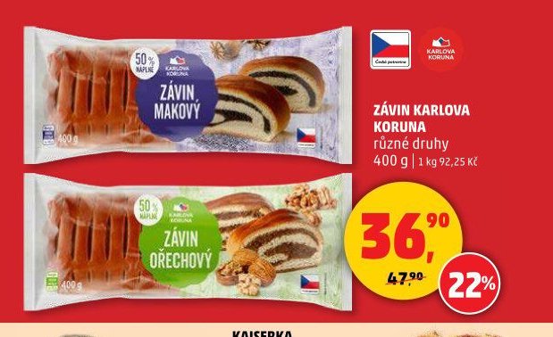 ZÁVIN KARLOVA KORUNA