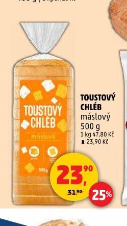 TOUSTOVÝ CHLÉB máslový