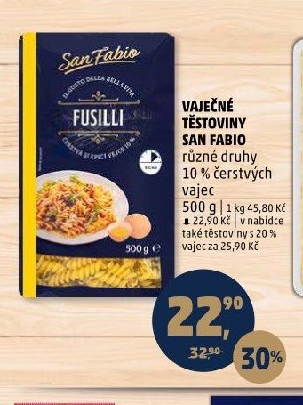 Vaječné těstoviny San Fabio