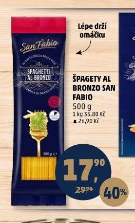 Špagety al bronzo San Fabio