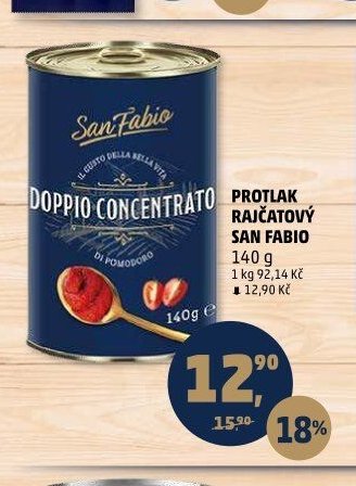 Protlak rajčatový San Fabio 140 g