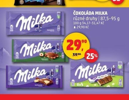 ČOKOLÁDA MILKA