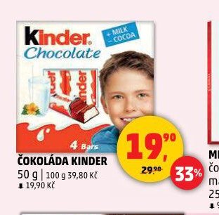 ČOKOLÁDA KINDER