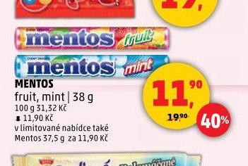 MENTOS fruit, mint