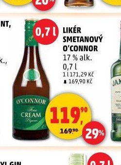 LIKÉR SMETANOVÝ O'CONNOR