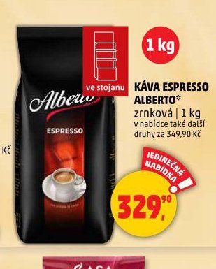KÁVA ESPRESSO ALBERTO zrnková
