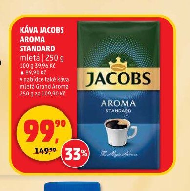 KÁVA JACOBS AROMA STANDARD mletá