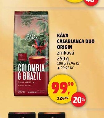 KÁVA CASABLANCA DUO ORIGIN zrnková