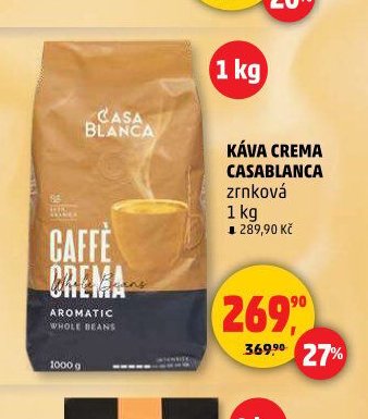 KÁVA CREMA CASABLANCA zrnková