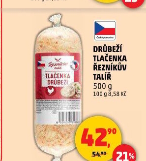 Drůbeží tlačenka Řezníkův talíř