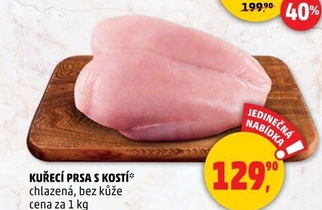 Kuřecí prsa s kostí