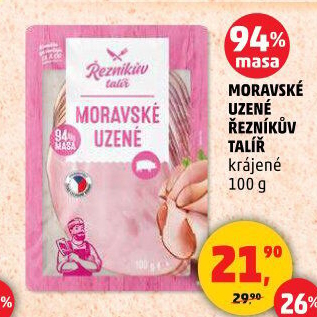 Moravské maso uzené Řezníkův talíř