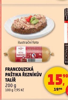 Paštika francouzská Řezníkův talíř