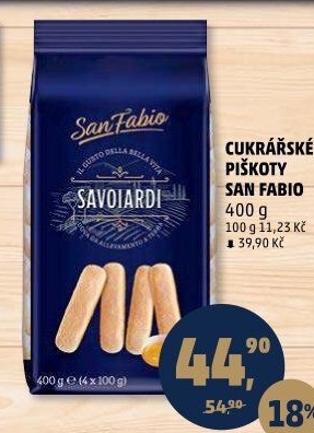 Piškoty cukrářské San Fabio