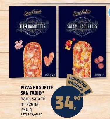 Pizza mražená Baguette San Fabio