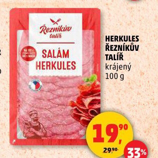 Salám Herkules Řezníkův talíř