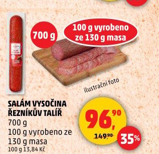 Salám Vysočina Řezníkův talíř