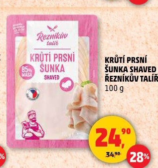 Šunka krůtí prsní Řezníkův talíř