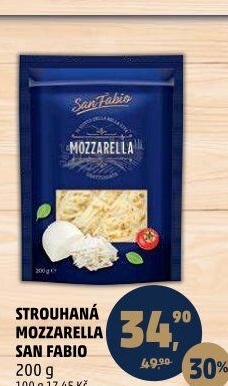Sýr Mozzarella strouhaná San Fabio