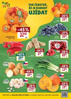 akční leták BILLA 1.10.2025-7.10.2025