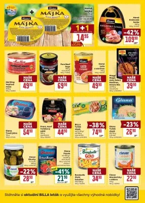 akční leták BILLA 1.10.2025-7.10.2025