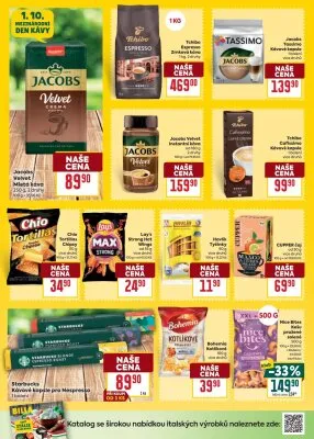 akční leták BILLA 1.10.2025-7.10.2025