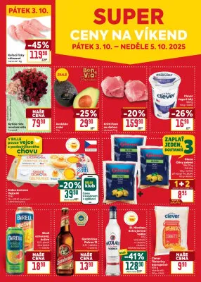 akční leták BILLA 1.10.2025-7.10.2025