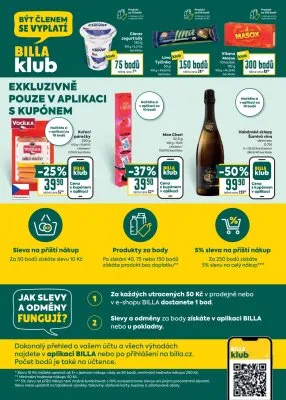 akční leták BILLA 1.10.2025-7.10.2025