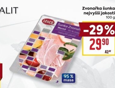 Šunka Zvonařka nejvyšší jakosti LE&