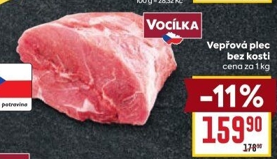 Vepřová plec bez kosti Vocílka