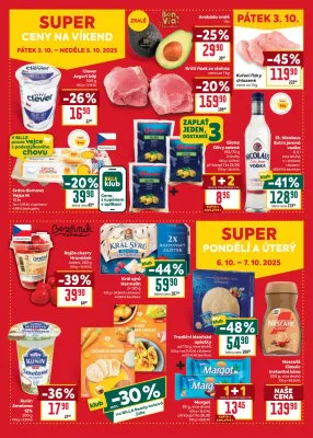 akční leták BILLA 1.10.2025-7.10.2025