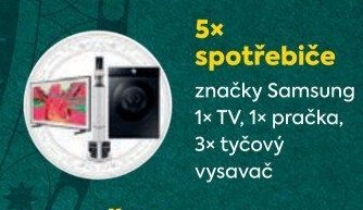 5x spotřebiče značky Samsung