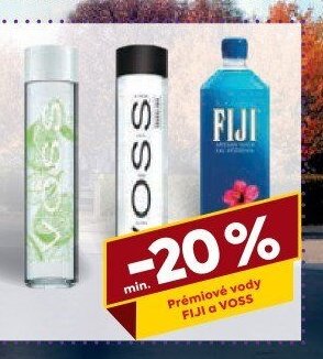 Prémiové vody FIJI a VOSS