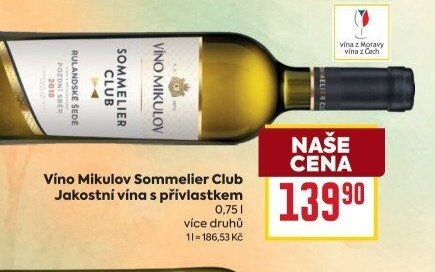 Vino Mikulov SOMMELIER Club Jakostní vína s přívlastkem 0,75 l - BILLA akcniletaky.com