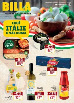 akční leták BILLA 1.10.2025-21.10.2025