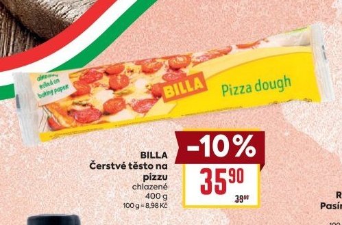 BILLA Čerstvé těsto na pizzu