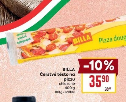 BILLA Čerstvé těsto na pizzu - BILLA akcniletaky.com