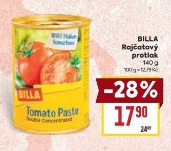 BILLA Rajčatový protlak 140 g